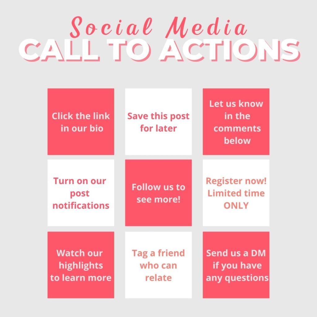 social media calls to action for your marketing