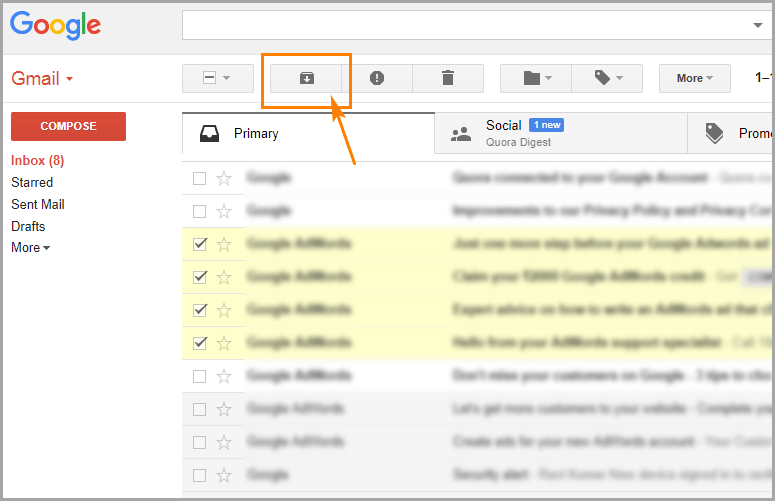 ways to organise and declutter your inbox, how to archive emails in your inbox