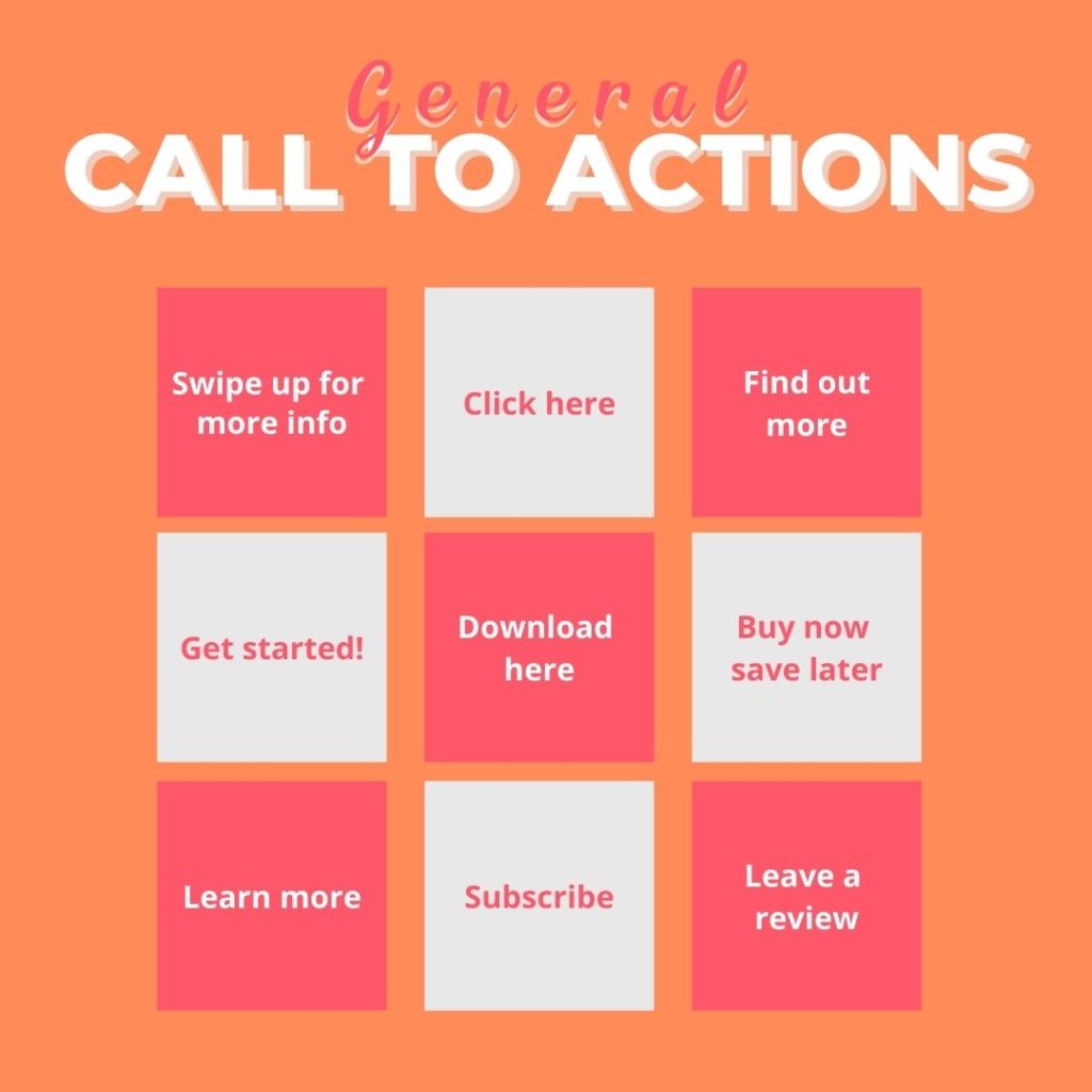 general calls to action for your marketing example